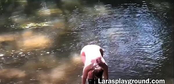  British MILF Getting Dirty in the Wilderness